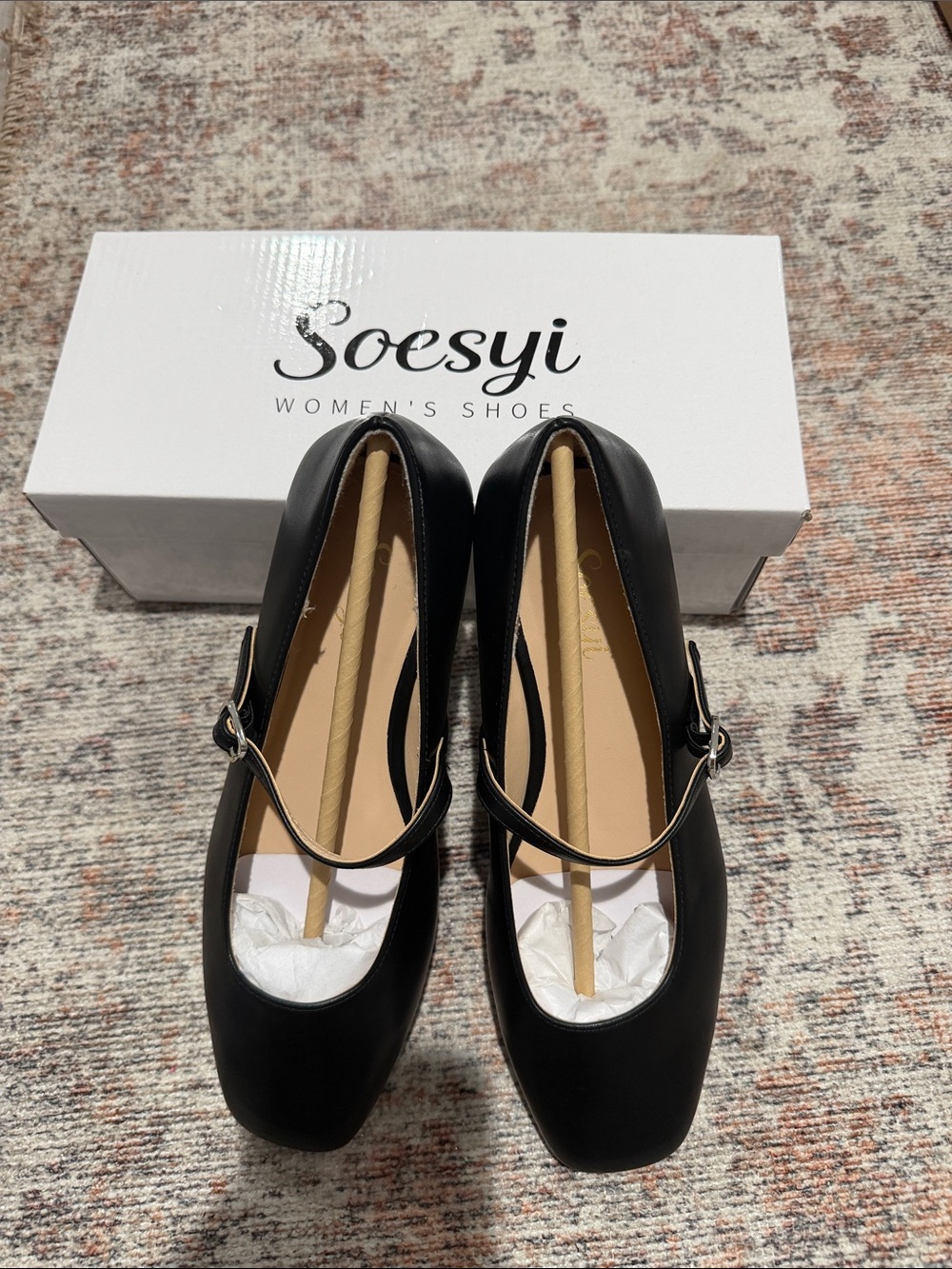 Women’s Black Mary Jane Flats
